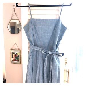 Jcrew Chambray jumpsuit with tie
